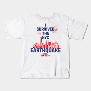 I Survived The Nyc Earthquake 2024 - New York City Kids T-Shirt